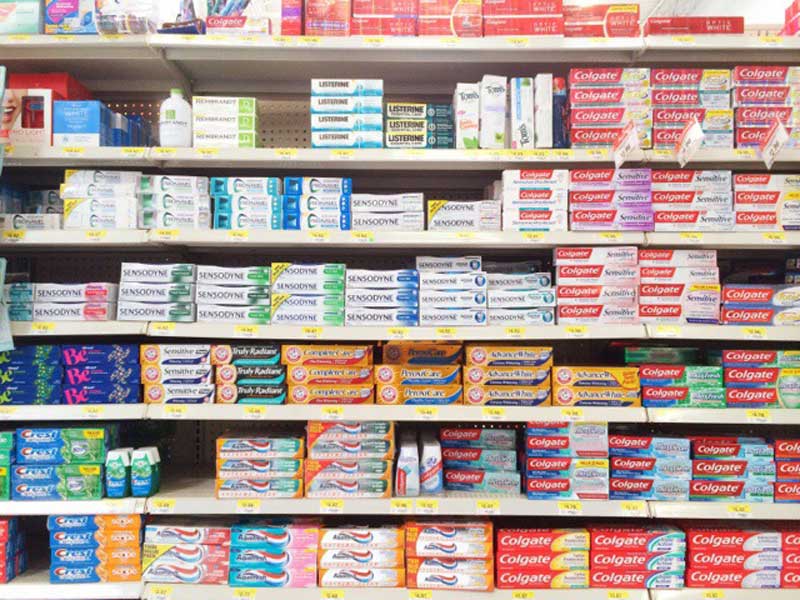 Toothpaste rack